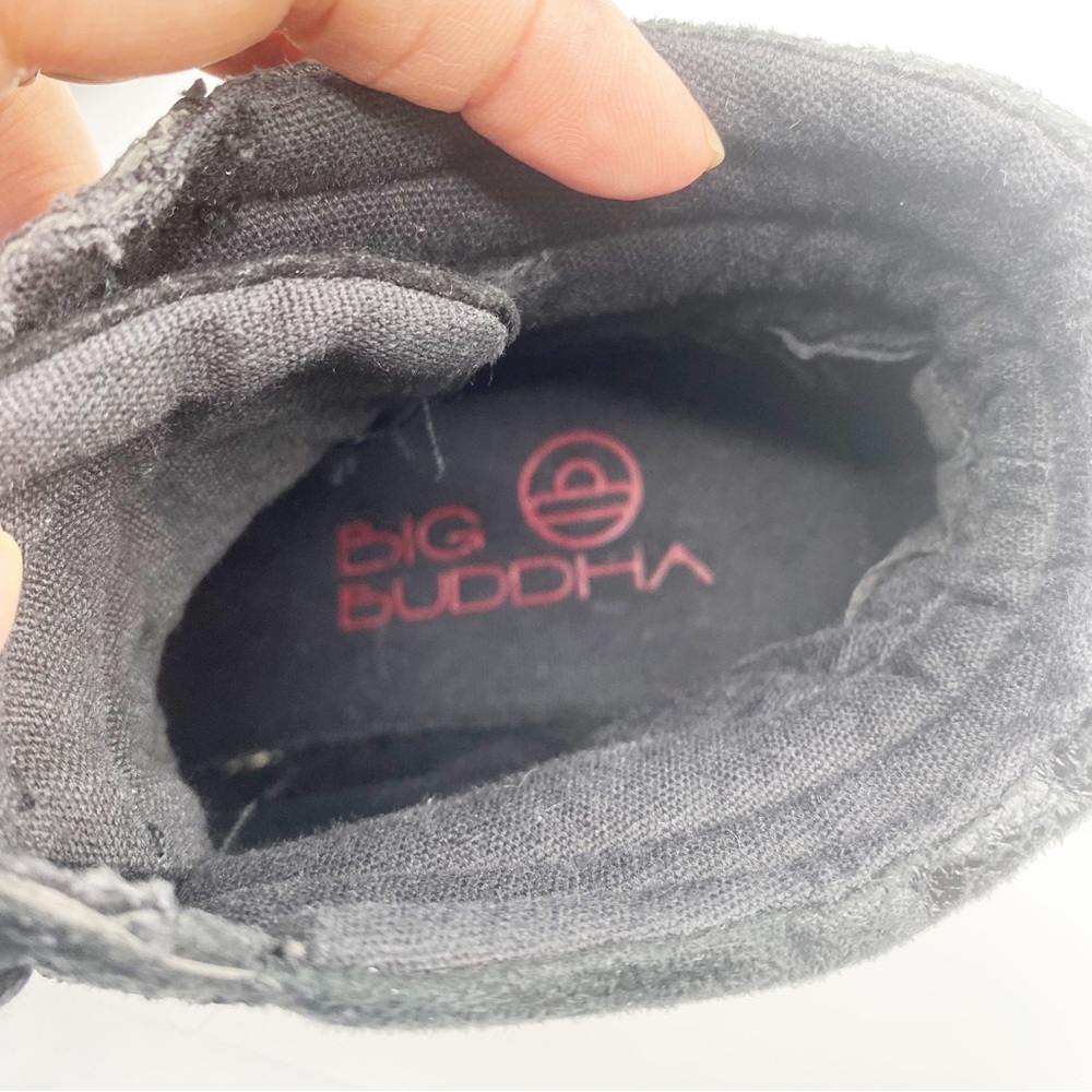 Big Buddha Wedge Strappy Shoes Black Bootie Like Size 10M - Picture 10 of 12